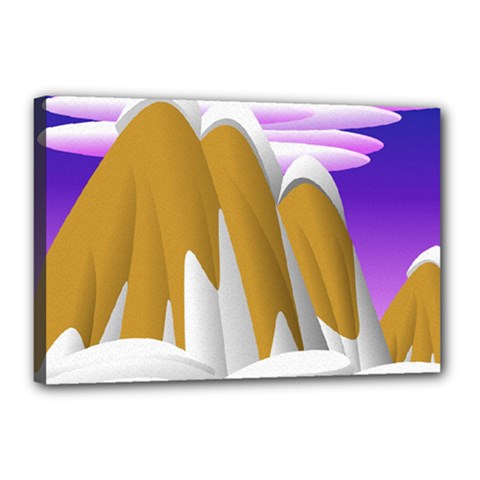 Europa Positive Thinking Mountain Canvas 18  X 12  (stretched) by Pakrebo