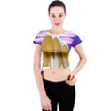 Europa Positive Thinking Mountain Crew Neck Crop Top View1