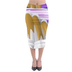 Europa Positive Thinking Mountain Midi Pencil Skirt by Pakrebo