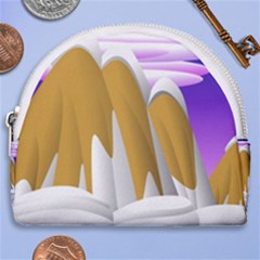 Europa Positive Thinking Mountain Horseshoe Style Canvas Pouch by Pakrebo