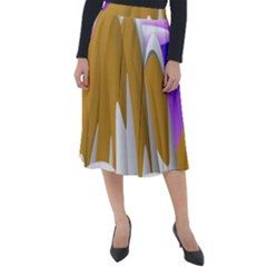 Europa Positive Thinking Mountain Classic Velour Midi Skirt  by Pakrebo