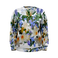 Flowers Lilies Arrangement Bouquet Women s Sweatshirt by Pakrebo