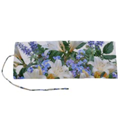 Flowers Lilies Arrangement Bouquet Roll Up Canvas Pencil Holder (s)