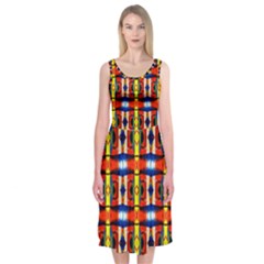 J 1 Midi Sleeveless Dress by ArtworkByPatrick