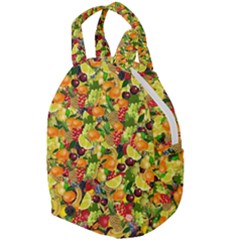 Background Pattern Structure Fruit Travel Backpacks by Pakrebo