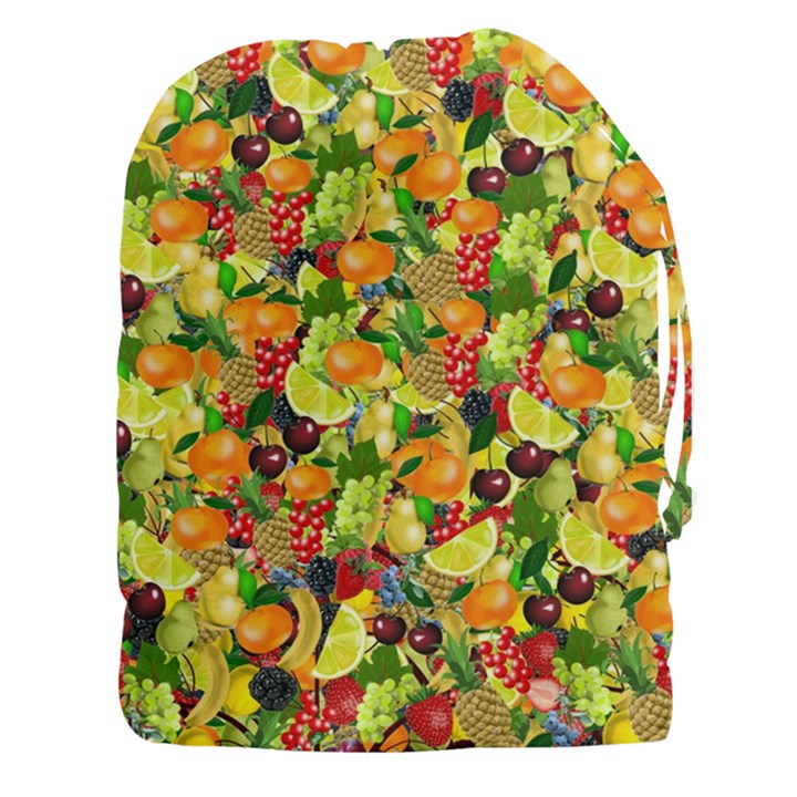 Background Pattern Structure Fruit Drawstring Pouch (XXXL)