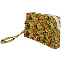 Background Pattern Structure Fruit Wristlet Pouch Bag (small)