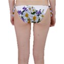 Flowers Roses White Mauve Babianas Bikini Bottom View2