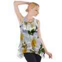 Flowers Roses White Mauve Babianas Side Drop Tank Tunic View1