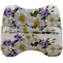 Flowers Roses White Mauve Babianas Velour Head Support Cushion View2