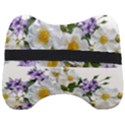 Flowers Roses White Mauve Babianas Head Support Cushion View2