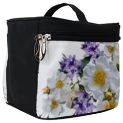 Flowers Roses White Mauve Babianas Make Up Travel Bag (Big)