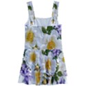 Flowers Roses White Mauve Babianas Kids  Layered Skirt Swimsuit View2