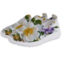 Flowers Roses White Mauve Babianas Kids  Slip On Sneakers View2