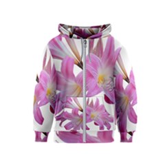 Lily Belladonna Easter Lily Kids  Zipper Hoodie by Pakrebo