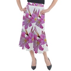 Lily Belladonna Easter Lily Midi Mermaid Skirt