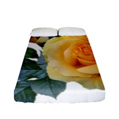 Roses Yellow Flowers Fragrant Fitted Sheet (full/ Double Size) by Pakrebo