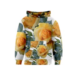 Roses Yellow Flowers Fragrant Kids  Pullover Hoodie