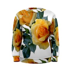 Roses Yellow Flowers Fragrant Women s Sweatshirt