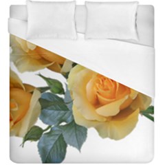 Roses Yellow Flowers Fragrant Duvet Cover (king Size) by Pakrebo