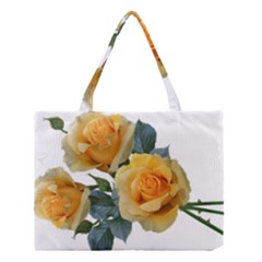 Roses Yellow Flowers Fragrant Medium Tote Bag by Pakrebo