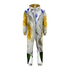 Flowers Camellia Bluebells Fragrant Hooded Jumpsuit (kids)