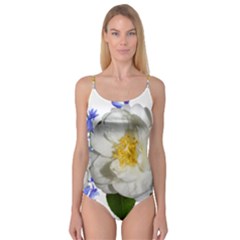 Flowers Camellia Bluebells Fragrant Camisole Leotard  by Pakrebo