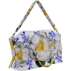 Flowers Camellia Bluebells Fragrant Canvas Crossbody Bag by Pakrebo