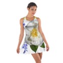 Flowers Camellia Bluebells Fragrant Cotton Racerback Dress View1