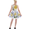 Flowers Camellia Bluebells Fragrant Velvet Skater Dress View2