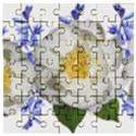 Flowers Camellia Bluebells Fragrant Wooden Puzzle Square View1