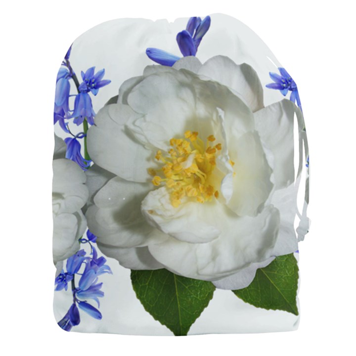 Flowers Camellia Bluebells Fragrant Drawstring Pouch (XXXL)