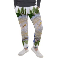 Roses Flowers Plumbago Arrangement Men s Jogger Sweatpants by Pakrebo