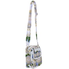 Roses Flowers Plumbago Arrangement Shoulder Strap Belt Bag by Pakrebo