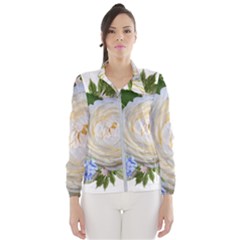 Roses Flowers Plumbago Arrangement Women s Windbreaker