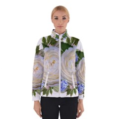 Roses Flowers Plumbago Arrangement Winter Jacket