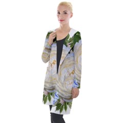 Roses Flowers Plumbago Arrangement Hooded Pocket Cardigan by Pakrebo