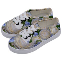 Roses Flowers Plumbago Arrangement Kids  Classic Low Top Sneakers by Pakrebo