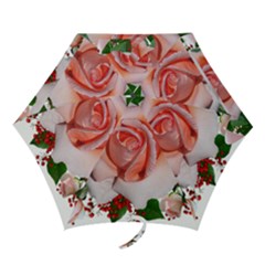 Roses Flowers Berries Arrangement Mini Folding Umbrellas by Pakrebo