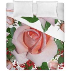 Roses Flowers Berries Arrangement Duvet Cover Double Side (california King Size) by Pakrebo