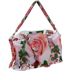 Roses Flowers Berries Arrangement Canvas Crossbody Bag