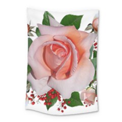 Roses Flowers Berries Arrangement Small Tapestry