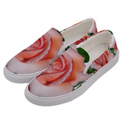 Roses Flowers Berries Arrangement Men s Canvas Slip Ons by Pakrebo