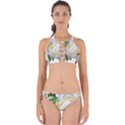 Rose White Flower Plumbago Perfectly Cut Out Bikini Set View1