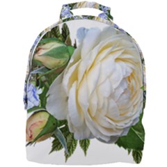 Rose White Flower Plumbago Mini Full Print Backpack by Pakrebo