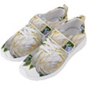 Rose White Flower Plumbago Men s Velcro Strap Shoes View2