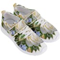 Rose White Flower Plumbago Men s Velcro Strap Shoes View3