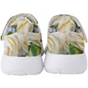 Rose White Flower Plumbago Men s Velcro Strap Shoes View4