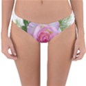 Roses Pink Flowers Perfume Leaves Reversible Hipster Bikini Bottoms View3