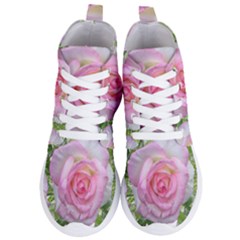 Roses Pink Flowers Perfume Leaves Women s Lightweight High Top Sneakers by Pakrebo